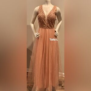 Elegant Peach Tulle Skirt